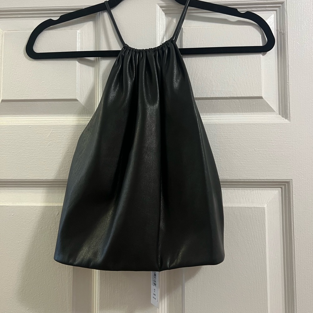 Alice + Olivia Leather Top